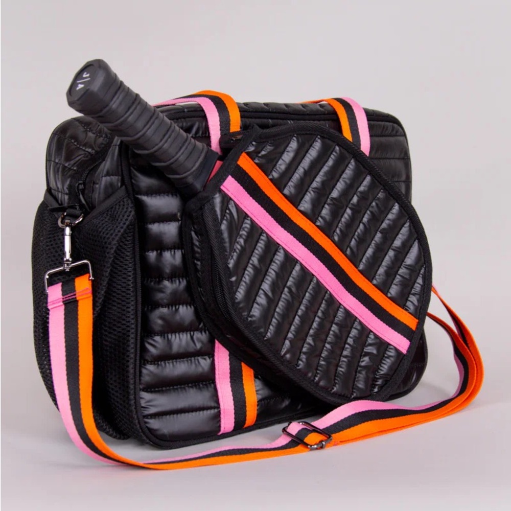 PUFFER PICKLEBALL BAG-PINK/ORANGE
